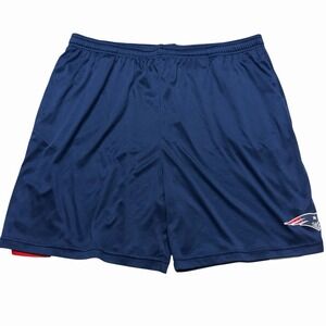 Fanatics New England Patriots Shorts Mens 3XL NFL Athletic Gym Blue